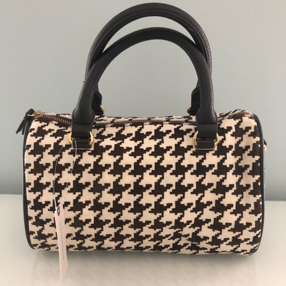 Anthropologie Handbags - ANTHROPOLOGIE Houndstooth Handbag Purse NWT!